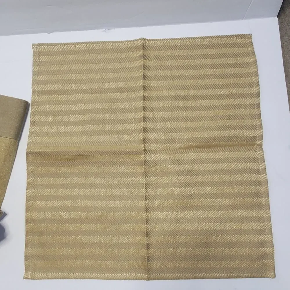 Guiliana Picomi Tessuto uitaly Designer Linen Blend Napkins and Placemat Set- 4